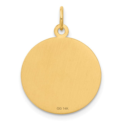 14K Gelbgold 14K Caduceus Plättchen Charm