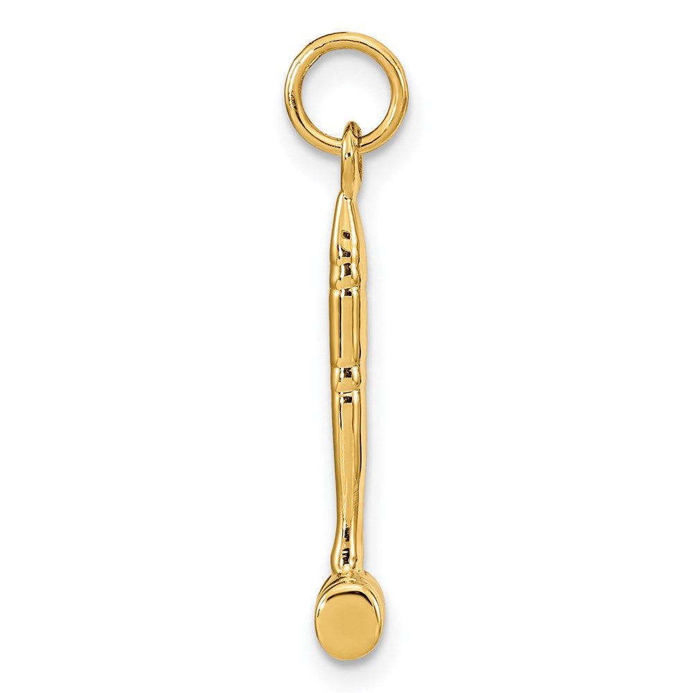 14K Gelbgold 14K 3-d Gavel Charm