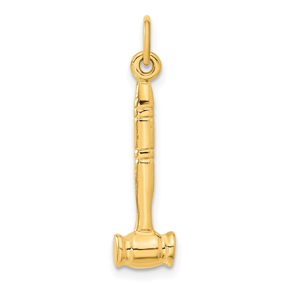 14K Gelbgold 14K 3-d Gavel Charm