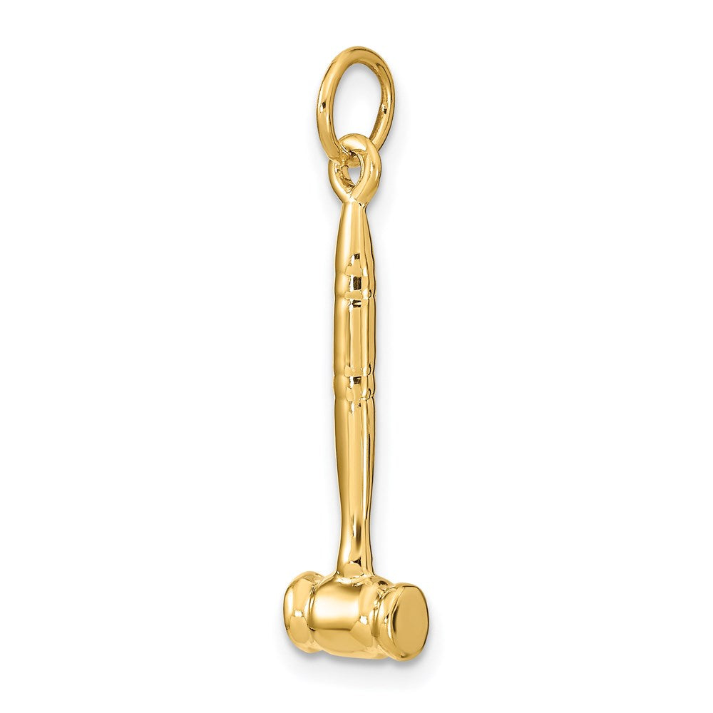 14K Gelbgold 14K 3-d Gavel Charm