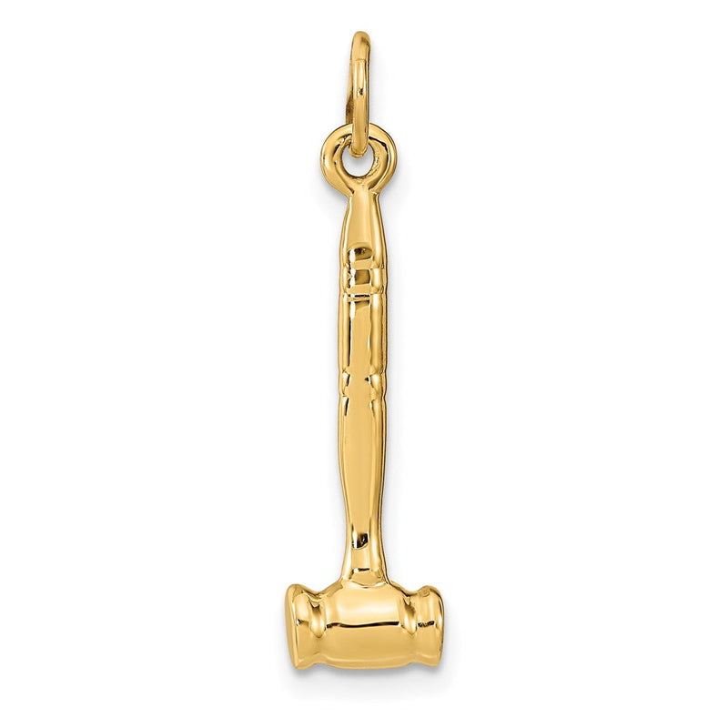 14K Gelbgold 14K 3-d Gavel Charm