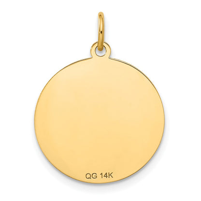 14K Gelbgold 14K Merry Weihnachten Plättchen Charm