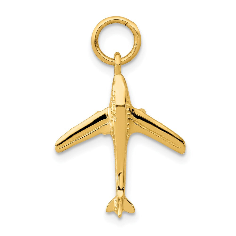 14K Gelbgold 14K 3d Jet Charm