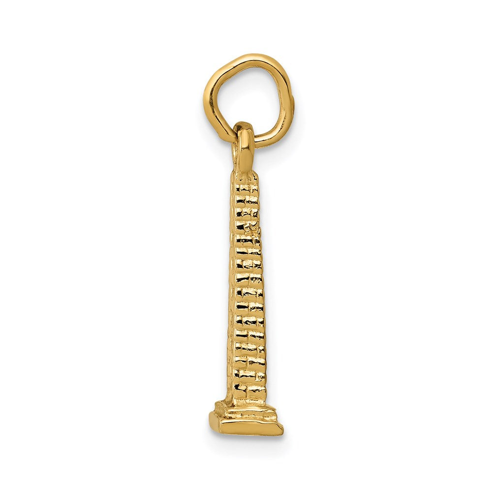 14K Gelbgold 14K 3d Washington Monument Charm