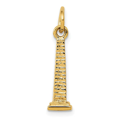14K Gelbgold 14K 3d Washington Monument Charm