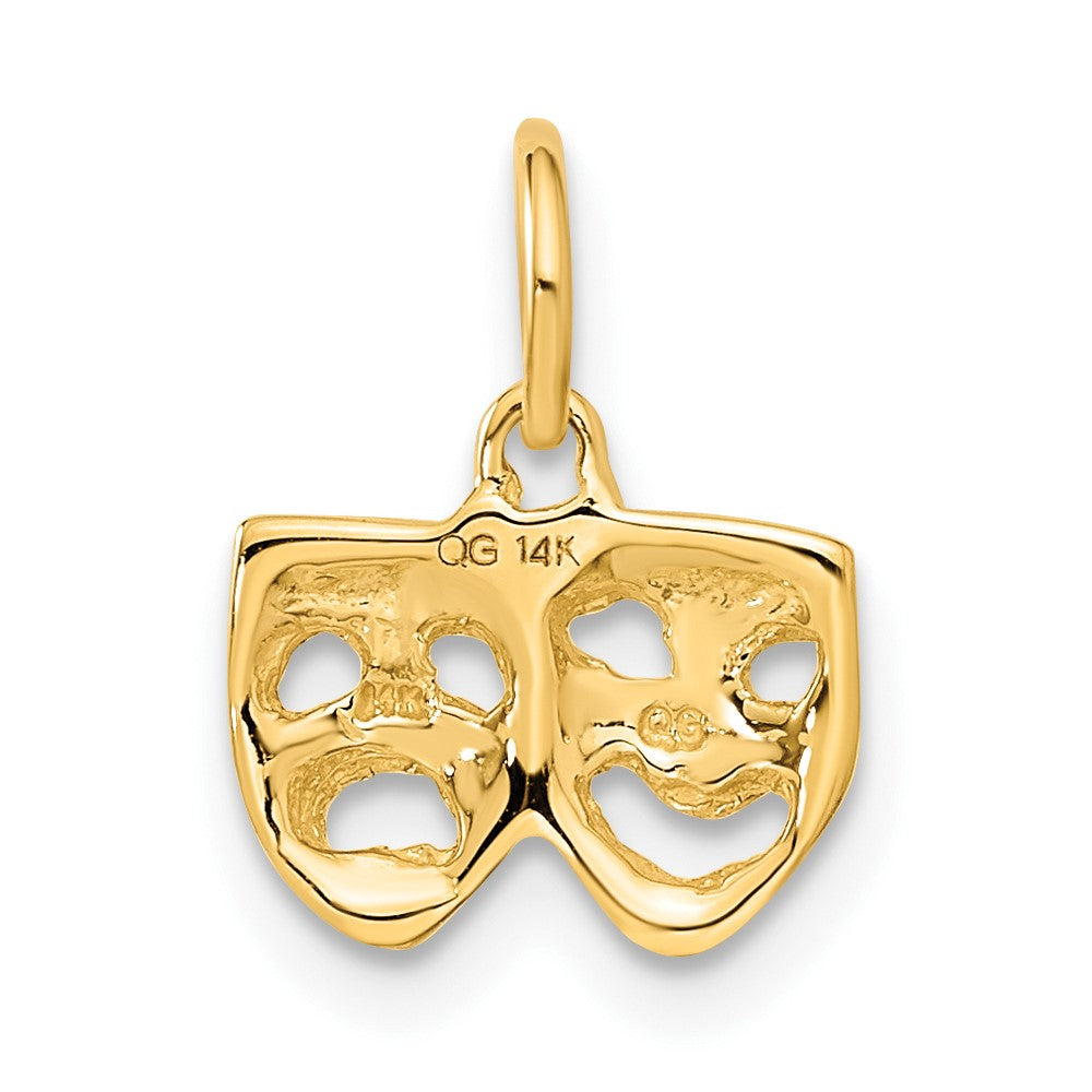 14K Gelbgold 14K Comedy/tragedy Charm