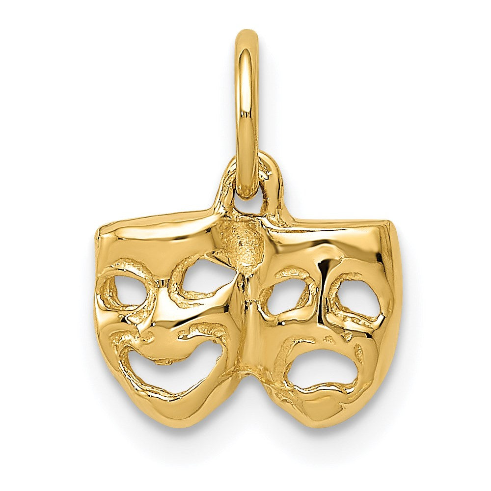 14K Gelbgold 14K Comedy/tragedy Charm