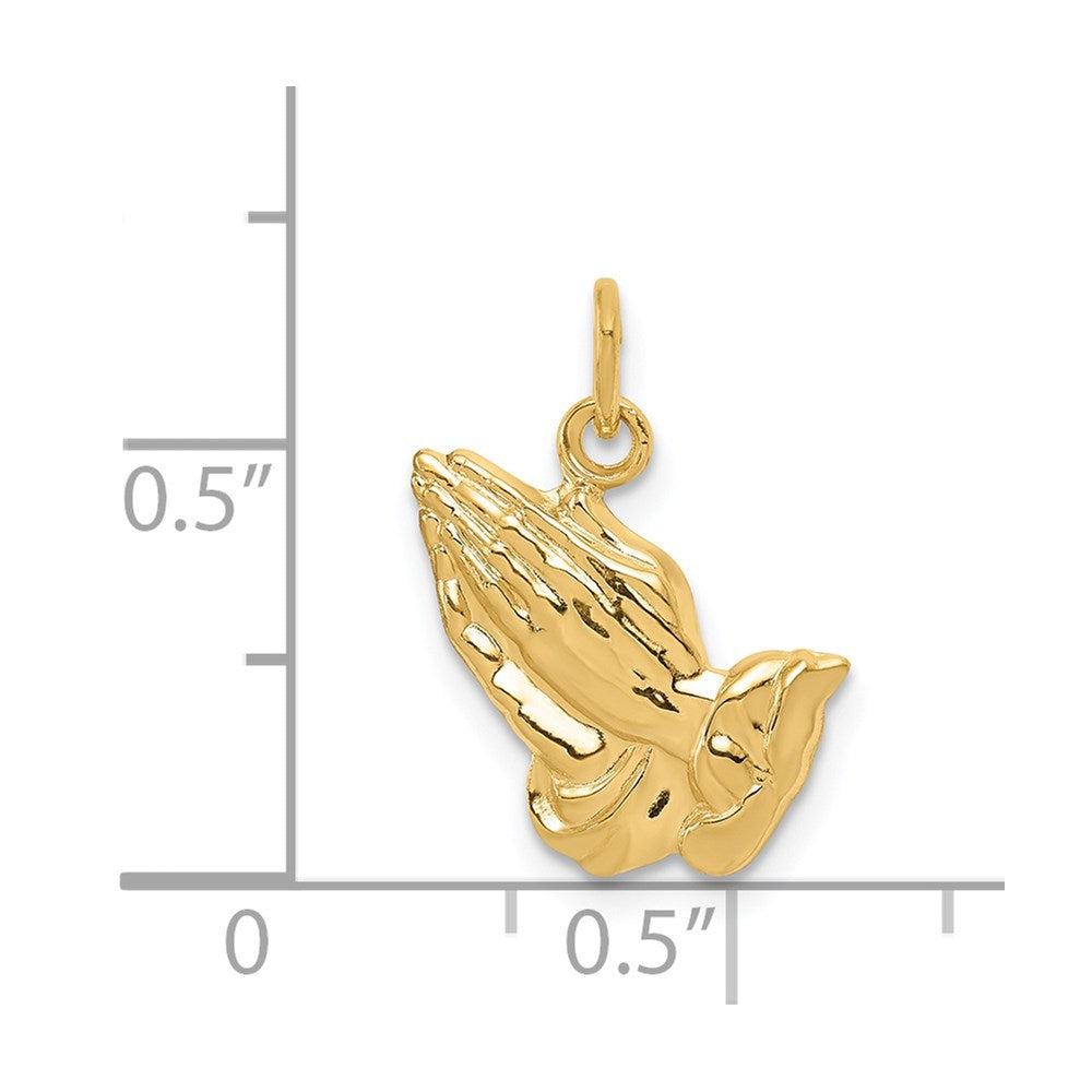 14K Gelbgold 14K Betend Hands Charm