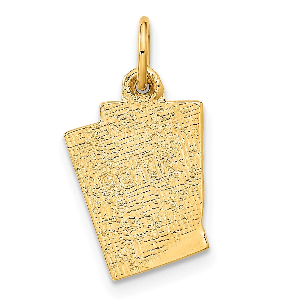 14K Gelbgold 14K Emailliert Blackjack Playing Cards Charm