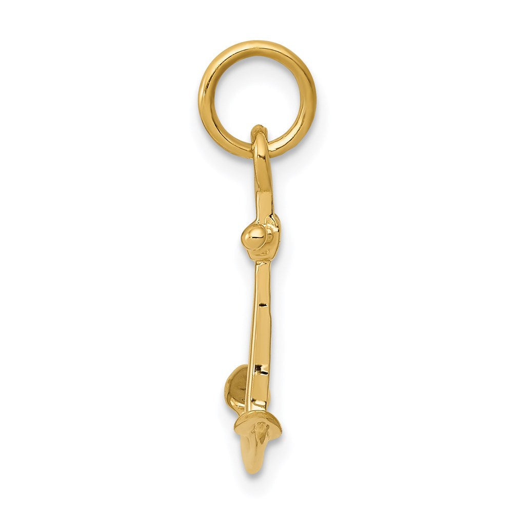 14K Gelbgold 14K 3d Anker Charm