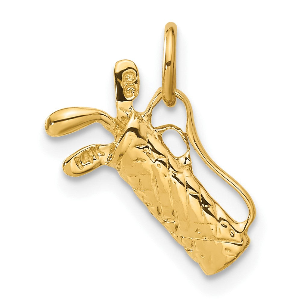 14K Gelbgold 14K 3-d Golf Bag Charm