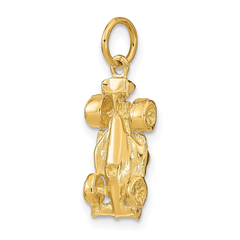 14K Gelbgold 14K 3-d Race Auto Charm