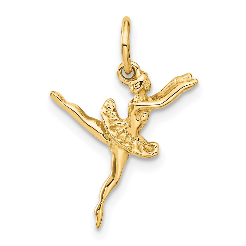 14K Gelbgold 14K 3d Ballerina Charm
