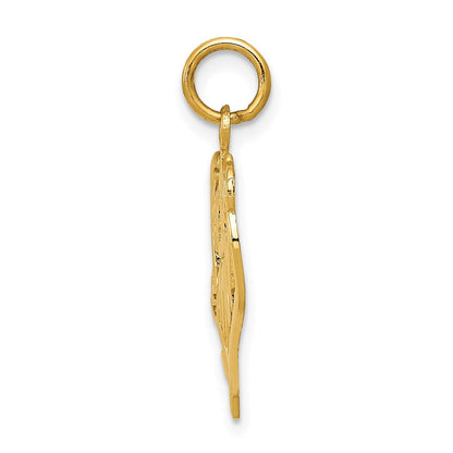 14K Gelbgold 14K #1 Mama Herz Charm