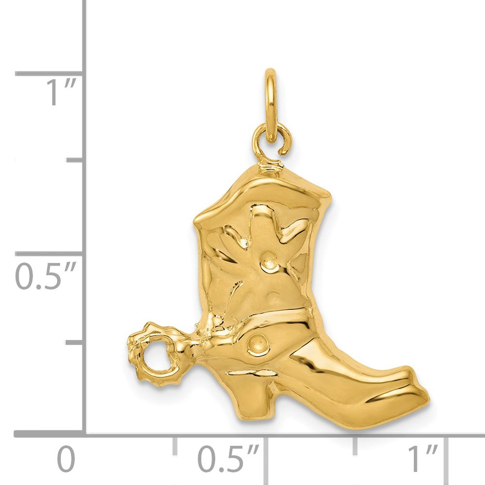 14K Gelbgold 14K Boot Charm