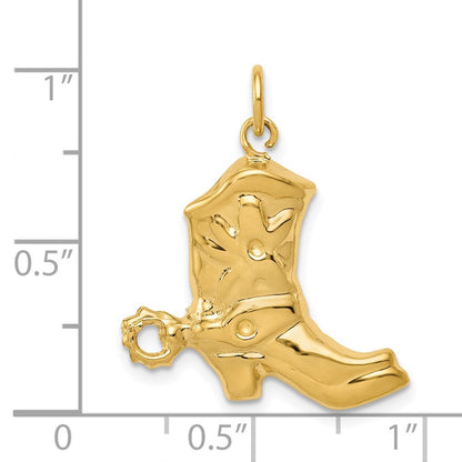 14K Gelbgold 14K Boot Charm