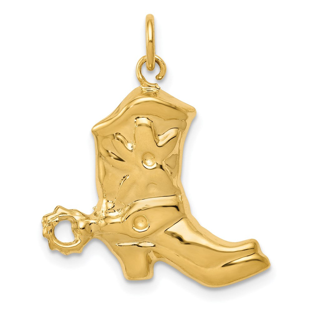 14K Gelbgold 14K Boot Charm