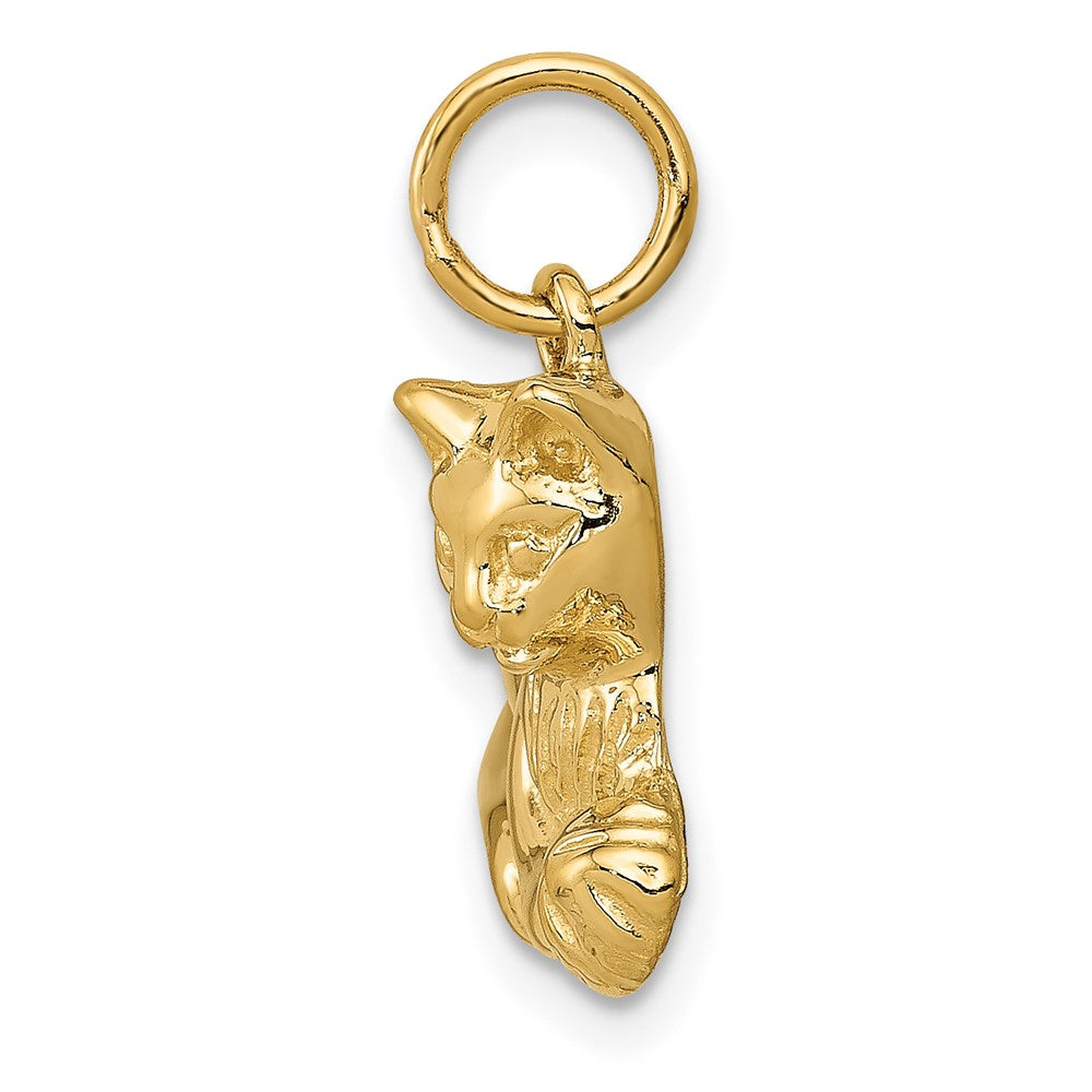 14K Gelbgold 14K Katze Charm