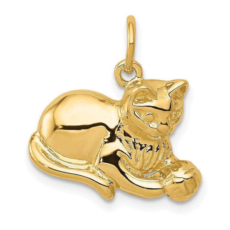 14K Gelbgold 14K Katze Charm