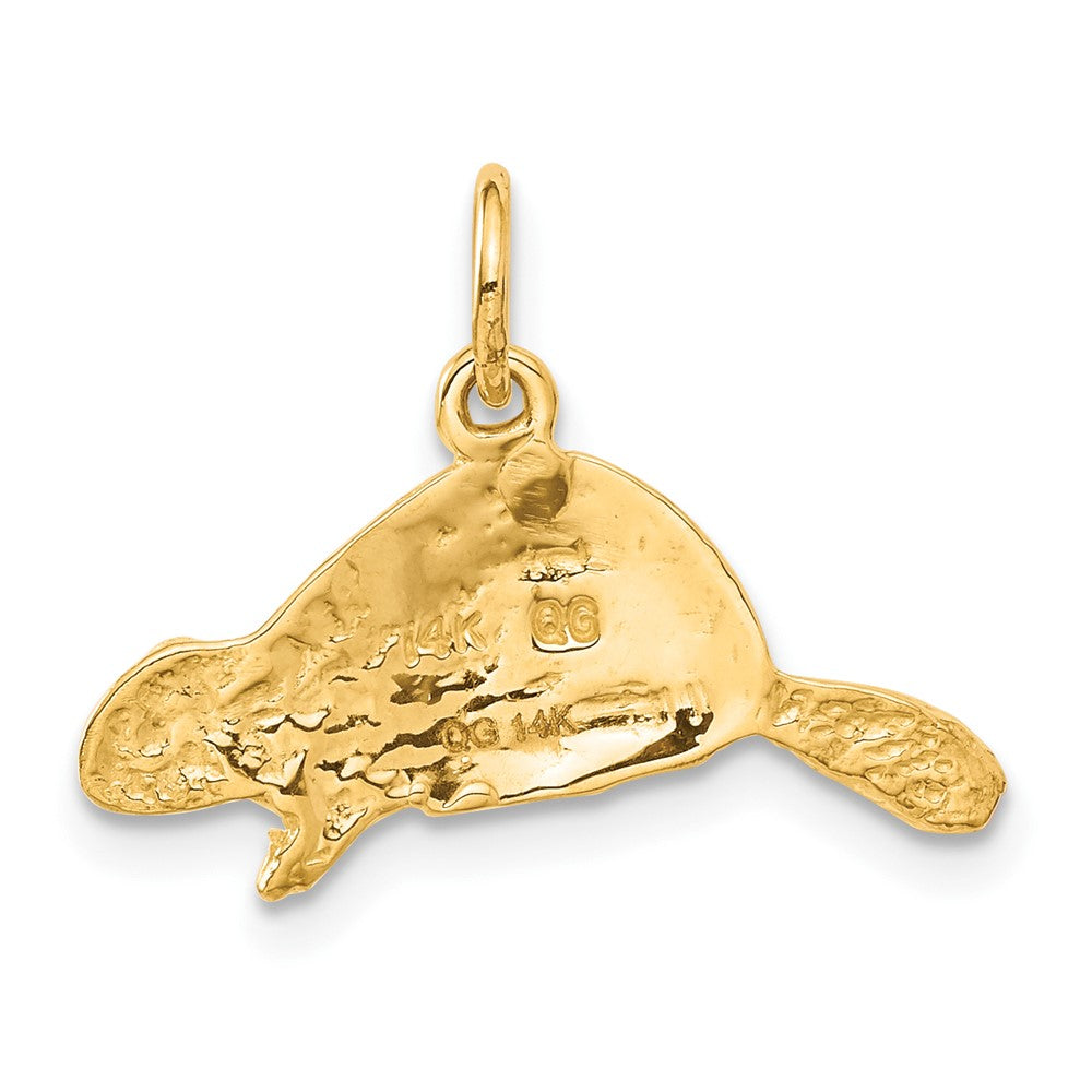 14K Gelbgold 14K Beaver Charm