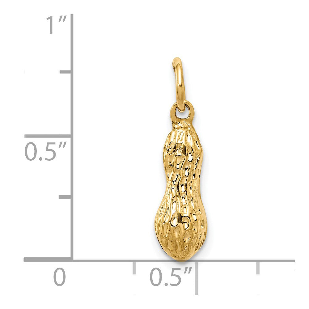 14K Gelbgold 14K 3d Peanut Charm