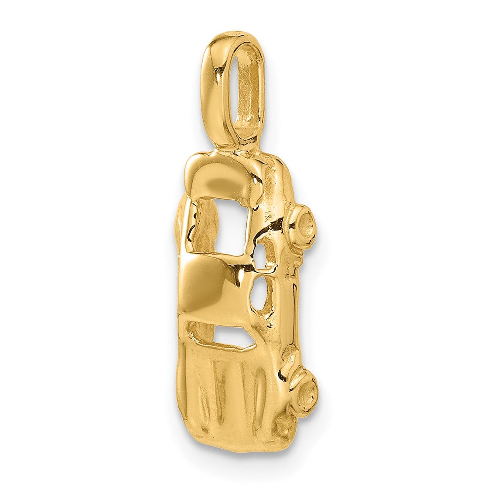 14K Gelbgold 14K 3d Sports Auto Charm