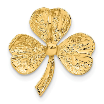 14K Gelbgold 14K Kleeblatt Kette Anhänger