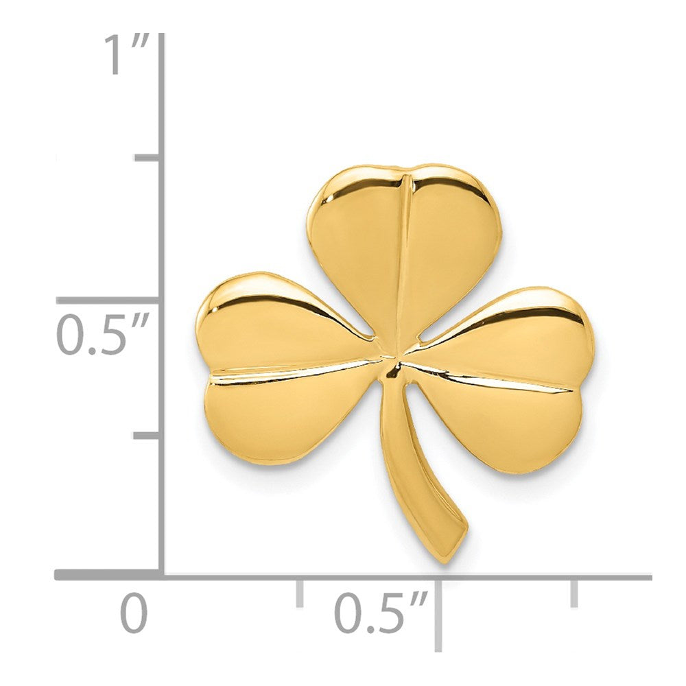14K Gelbgold 14K Kleeblatt Kette Anhänger
