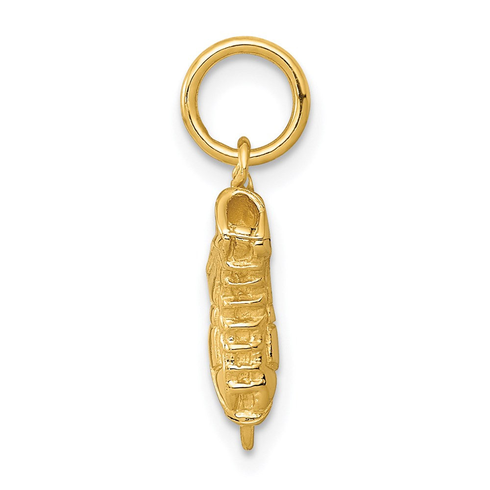 14K Gelbgold 14K 3d Eis Skate Charm