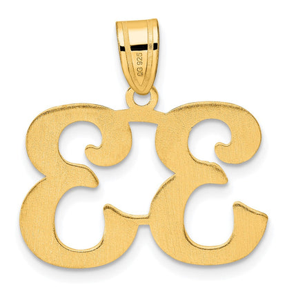 14K Gelbgold Polierter Anhänger Zahl 33