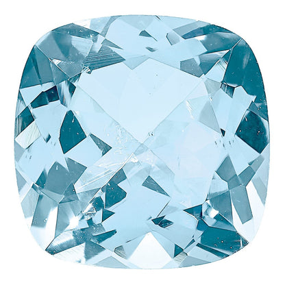 Edelstein Aquamarin A Qualität 5mm Antik Kissen