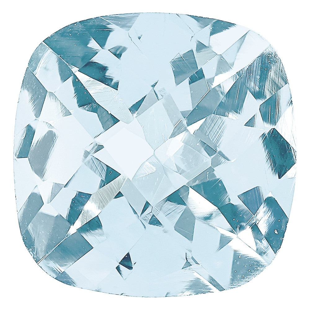 Edelstein Aquamarin A Qualität 5mm Antik Kissen Schachbrett