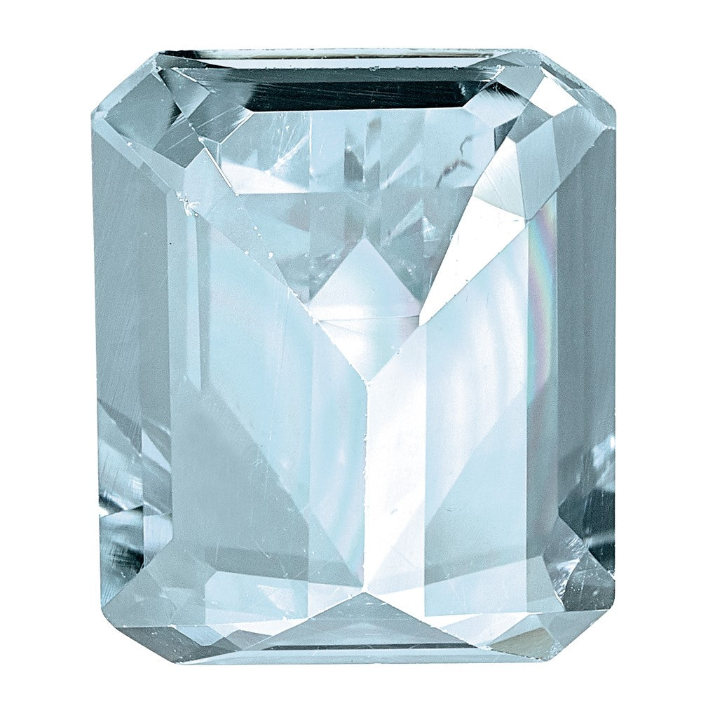 Edelstein Aquamarin Aa Qualität 8x6mm Smaragdschliff