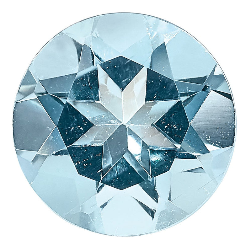 Edelstein Aquamarin Aaa Qualität 6.5mm Rund