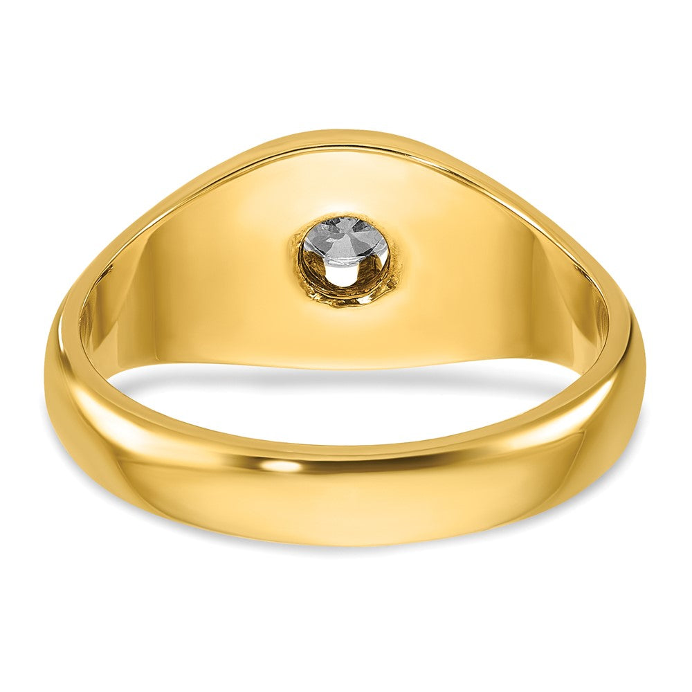 10K Gelbgold Ibgoodman Herren Diamant Komplett Ring