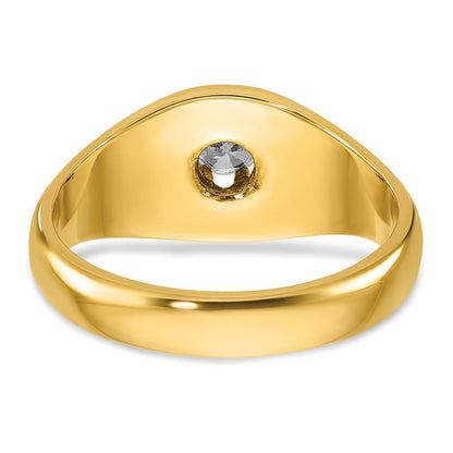 10K Gelbgold Ibgoodman Herren Diamant Komplett Ring