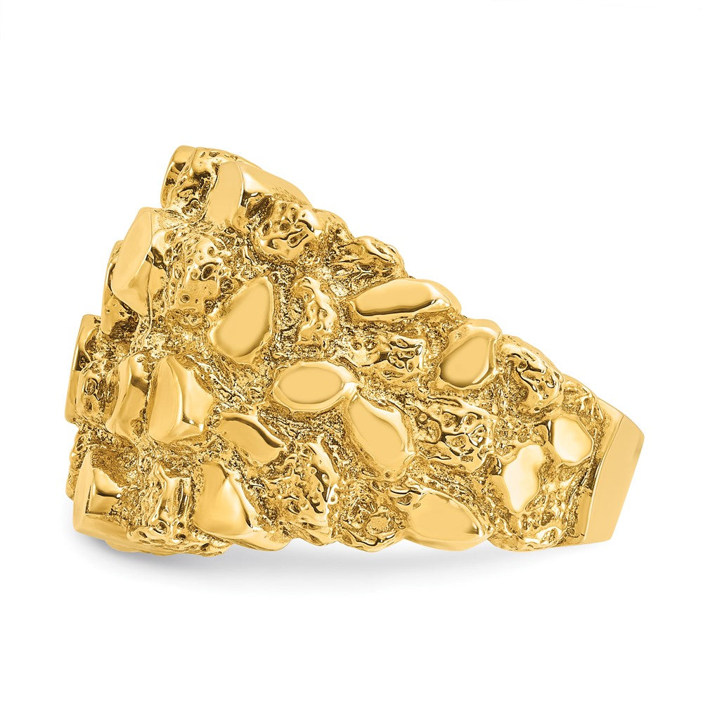 14K Gelbgold Herren-Nuggetring