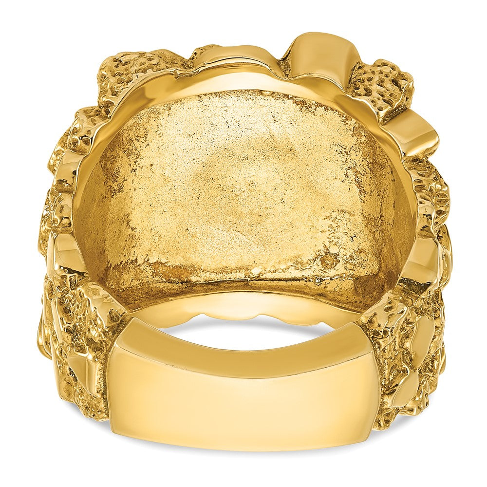 14K Gelbgold Herren-Nuggetring
