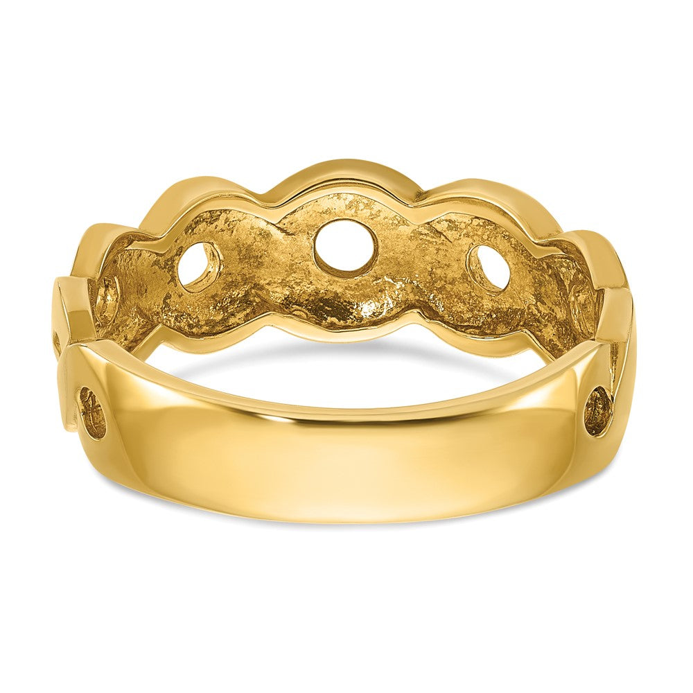 14K Gelbgold Herren-Ring mit Infinity-Design