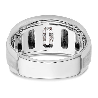 14K Weißgold Herrenring mit 0,875 ct. im Labor gezüchteten Diamanten VS/SI+ G+