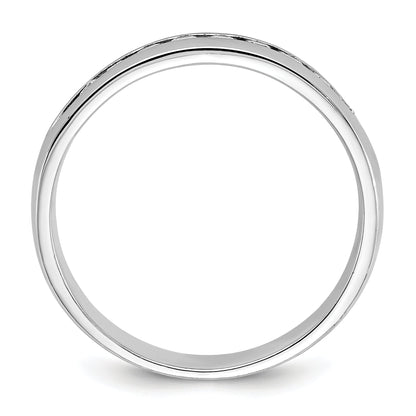 14K Weißgold Herrenring mit 0,25K Diamanten, komplett besetzt