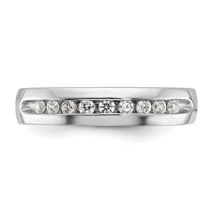 14K Weißgold 0,25 ct. Laborgezüchteter Diamant VS/SI+ G+ Neun-Steine Komplett Poliert Herrenring