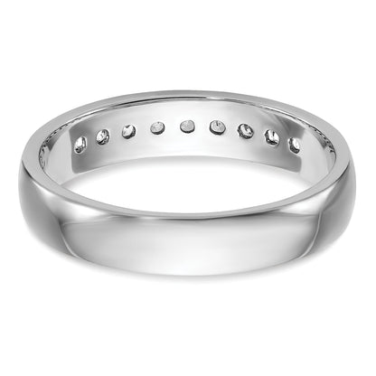 14K Weißgold Herrenring mit 0,25K Diamanten, komplett besetzt