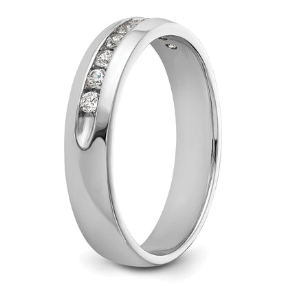 14K Weißgold 0,25 ct. Laborgezüchteter Diamant VS/SI+ G+ Neun-Steine Komplett Poliert Herrenring