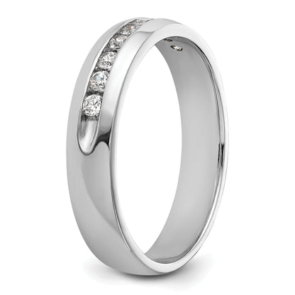 14K Weißgold Herrenring mit 0,25K Diamanten, komplett besetzt