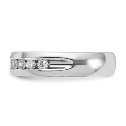 14K Weißgold Herren-Ring mit 0,5 ct. Diamant