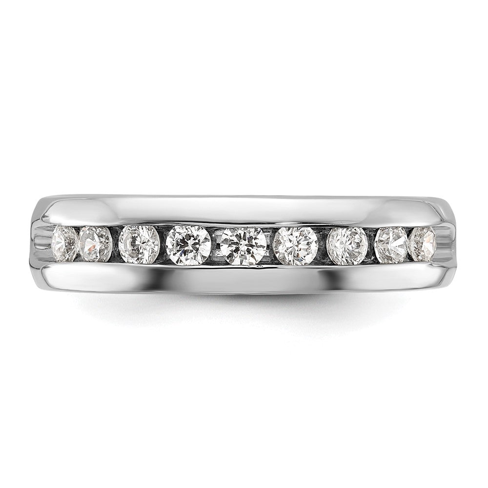 14K Weißgold Herren-Ring mit 0,5 ct. Diamant