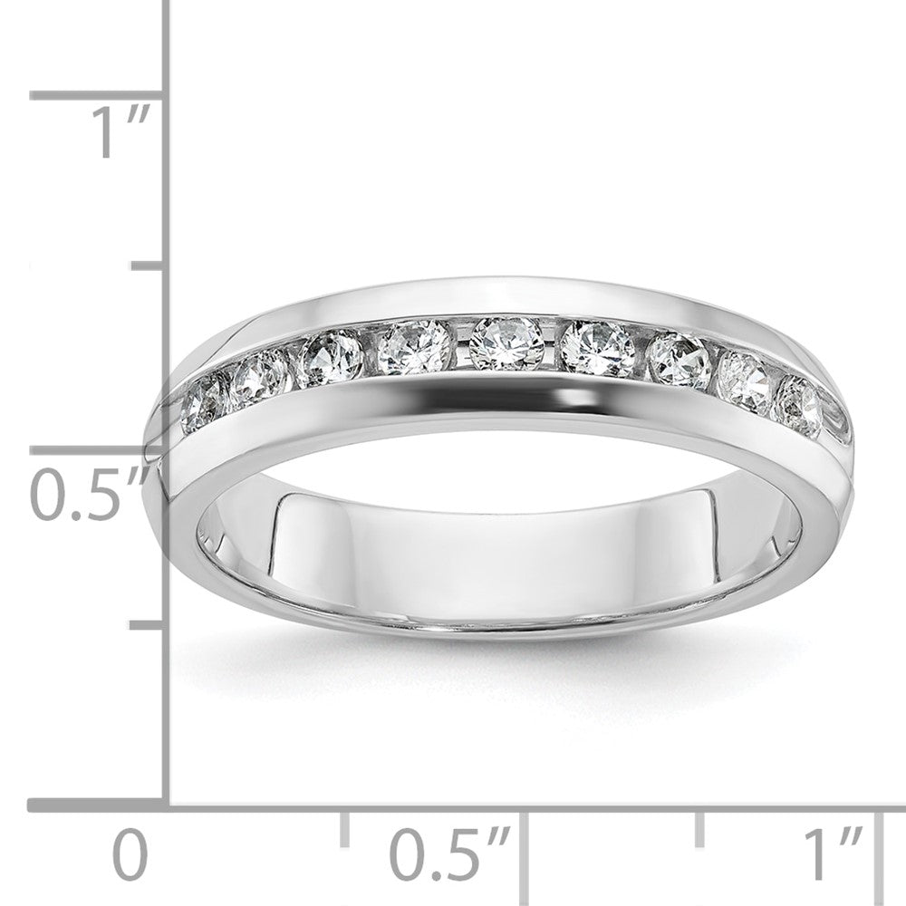 14K Weißgold Herren-Ring mit 0,5 ct. Diamant