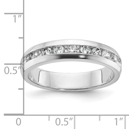 14K Weißgold Herren-Ring mit 0,5 ct. Diamant