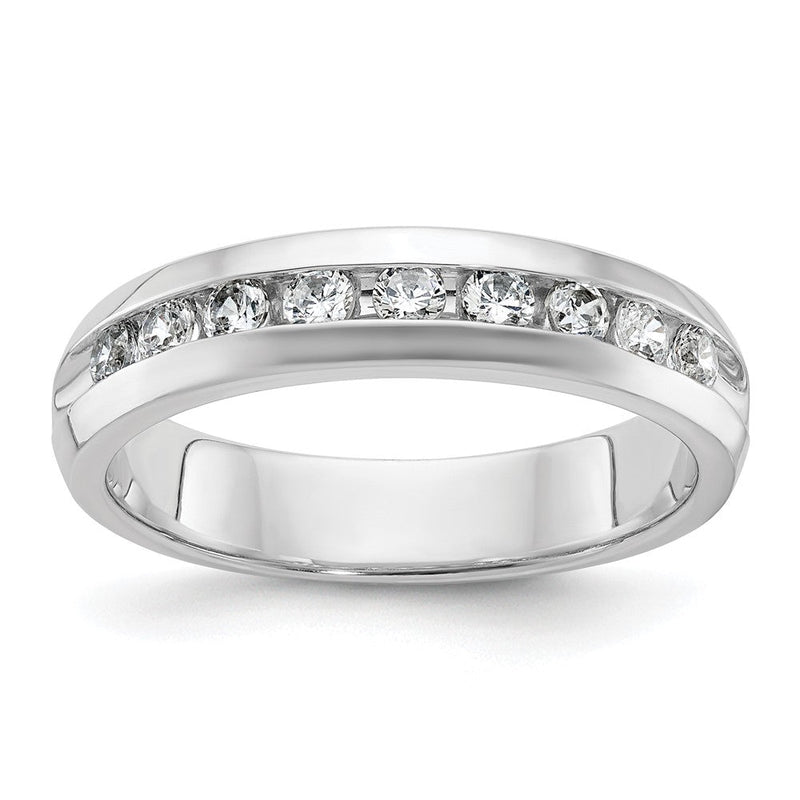 14K Weißgold Herren-Ring mit 0,5 ct. Diamant